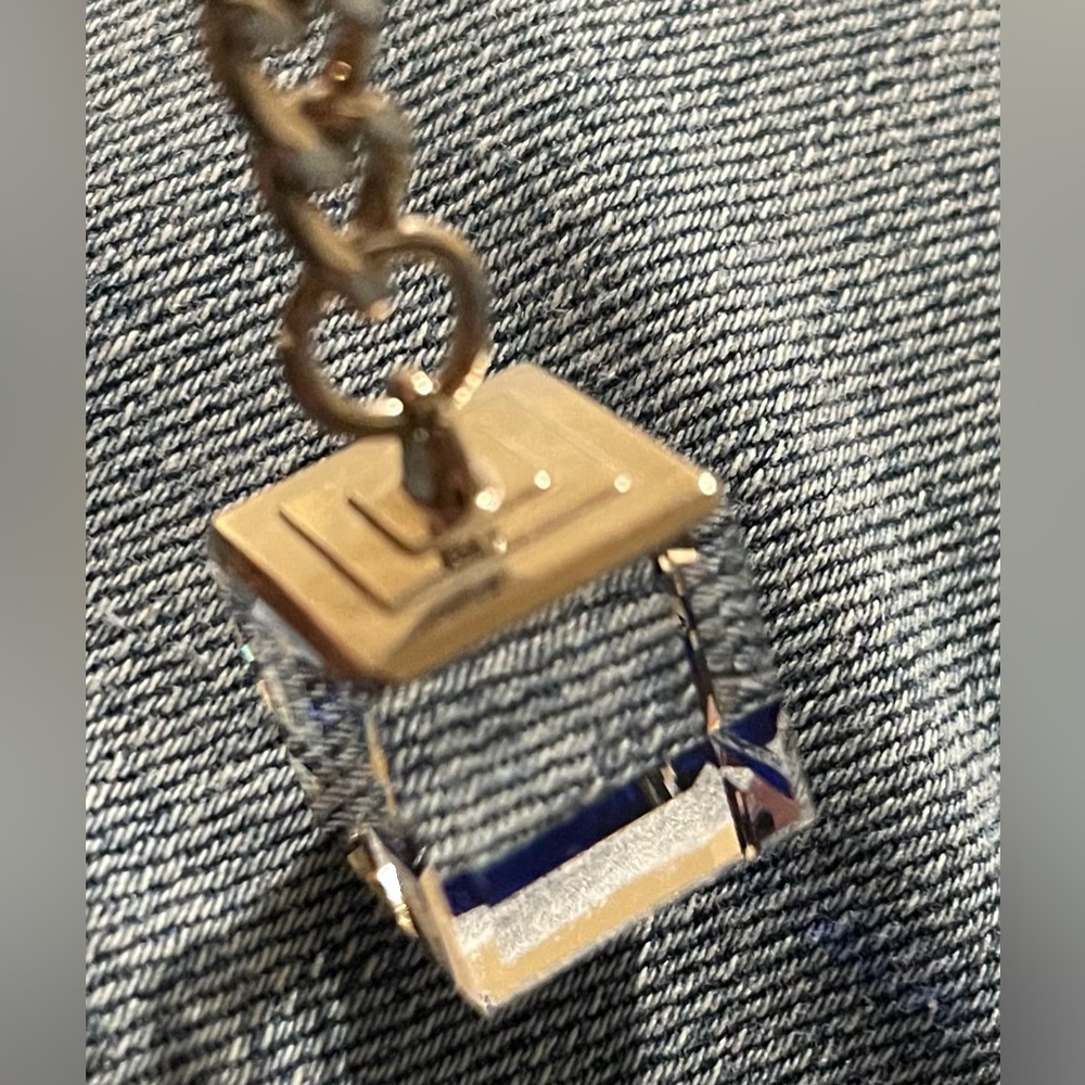 Swarovski Crystal Keyring Cube Clear